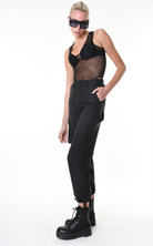 A34Z LW68825 TROUSER Rubberized Technical Fabric﻿ Stretch Black