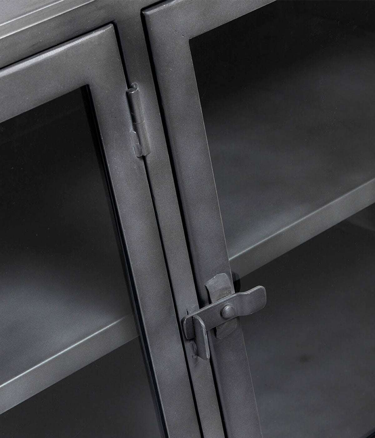 MUUBS Sideboard 4-Door Boston - Black Iron - L180xD40xH73,5 cm