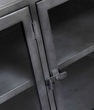 MUUBS Sideboard 4-Door Boston - Black Iron - L180xD40xH73,5 cm