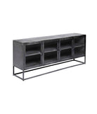 MUUBS Sideboard 4-Door Boston - Black Iron - L180xD40xH73,5 cm