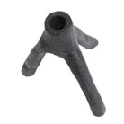 Candle holder Aion L - Black Casted Iron - W14,7xL16,4xH17 cm MUUBS