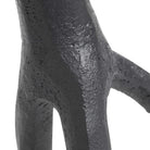 Candle holder Aion L - Black Casted Iron - W14,7xL16,4xH17 cm MUUBS