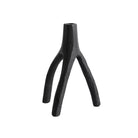 Candle holder Aion XL - Black Casted Iron - W15,4xL16xH22 cm MUUBS