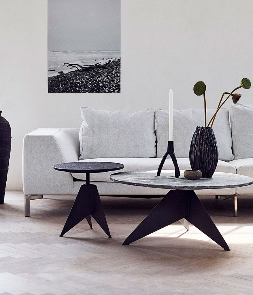 Candle holder Aion XL - Black Casted Iron - W15,4xL16xH22 cm MUUBS