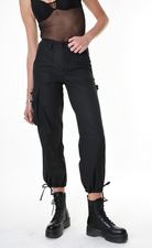 A34Z LW68825 TROUSER Rubberized Technical Fabric﻿ Stretch Black
