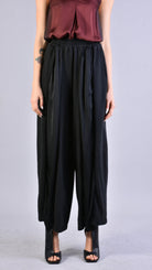 A39B SM18525 Cold Dyed Fleece & Black Satin PANTS