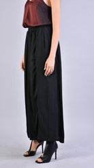 A39B SM18525 Cold Dyed Fleece & Black Satin PANTS