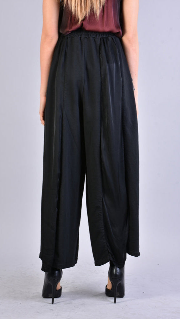 A39B SM18525 Cold Dyed Fleece & Black Satin PANTS