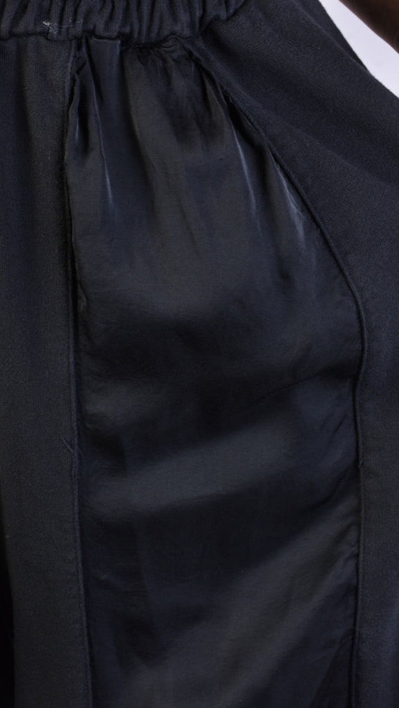 A39B SM18525 Cold Dyed Fleece & Black Satin PANTS