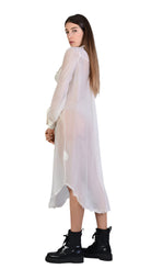 A39B SM19525 CHEMISIER In Viscose & Butter Silk