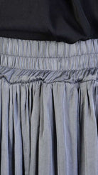 A39B SM20825 Long SKIRT in Gray Degrade Satin