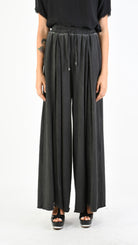 A39B SM27925 Gray Storm Cotton & Viscose Silk Sweatpants