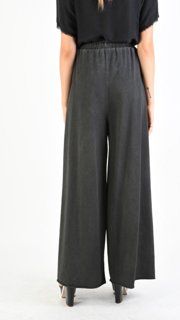 A39B SM27925 Gray Storm Cotton & Viscose Silk Sweatpants