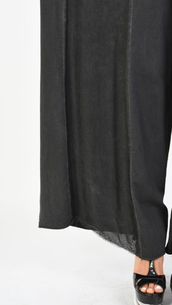 A39B SM27925 Gray Storm Cotton & Viscose Silk Sweatpants