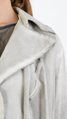 A39B SM29725 Oversized JACKET in Desert Cold Dyed Cotton Gabardine