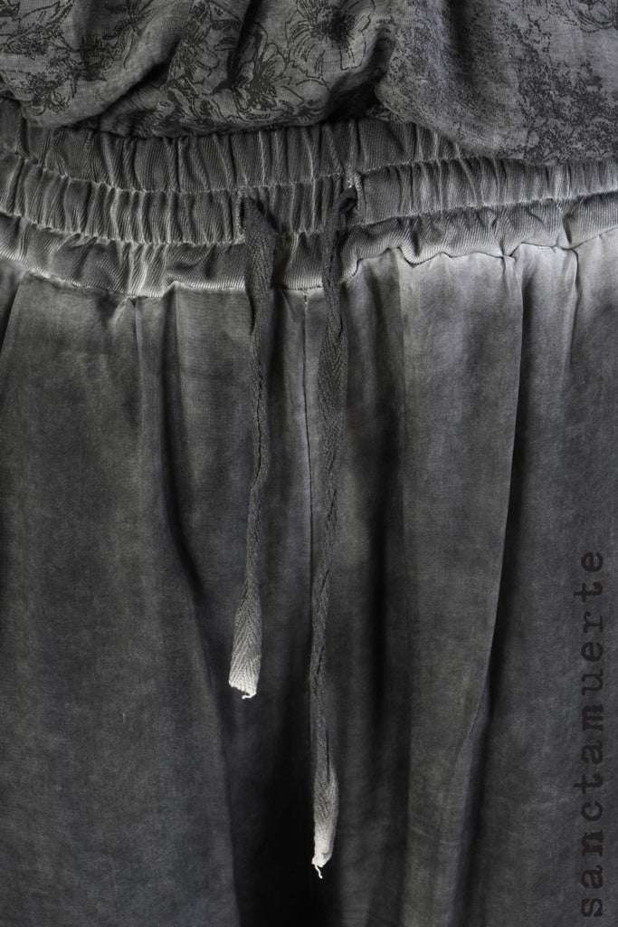 A39B SM31025 PANTS in Gabardine Cotton & Viscose Grey Storm