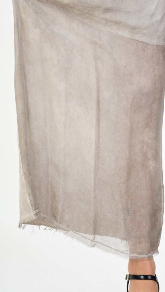 A39B SM31025 Palazzo PANTS in Cotton Gabardine & Desert Silk Viscose