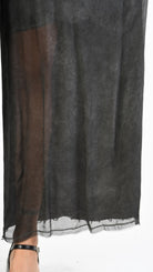 A39B SM31025 PANTS in Gabardine Cotton & Viscose Grey Storm