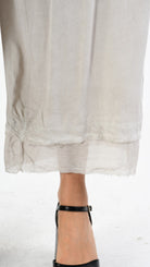 A39B SM33925 Palazzo PANTS in IVORY Marbled Dyed Viscose Tencel