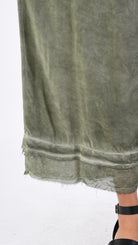A39B SM33925 Palazzo PANTS in OLIVE Marbled Dyed Viscose Tencel