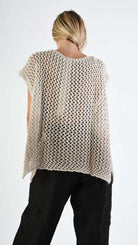 A39B SM39925 SWEATER Over Degrade Sand