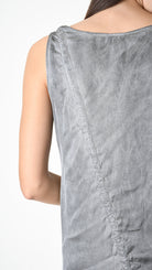 A39B SM41325 DRESS Viscose Satin Grey - Black - Olive