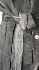 A39B SM41925 GILET Cannete Velvet & Viscose Grey- Olive