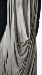 A39B SM41925 GILET Cannete Velvet & Viscose Grey- Olive