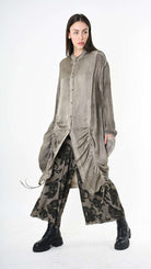 A39B SM42225 SHIRT Viscose Satin & Viscose Silk Green Tuscany - Grey