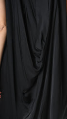 A39B SM45025 Dress Satin Viscose Grey - Black - Olive