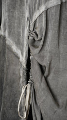 A39B SM45625 DRESS Satin Viscose Green Tuscany - Grey