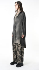 A39B SM45725 DRESS Satin Viscose Green Tuscany - Grey