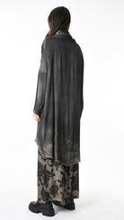 A39B SM45725 DRESS Satin Viscose Green Tuscany - Grey