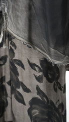 A39B SM45725 DRESS Satin Viscose Green Tuscany - Grey