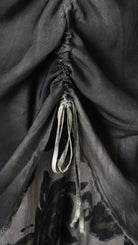 A39B SM45725 DRESS Satin Viscose Green Tuscany - Grey