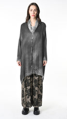 A39B SM45725 DRESS Satin Viscose Green Tuscany - Grey