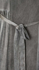 A39B SM45825 TRENCH Gabardine & Viscose Satin Gray Storm - Green - Black