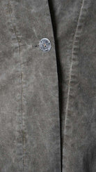 A3B SM46025 REVERSIBLE COAT Cannete Velvet & Viscose Satin Green Tuscany