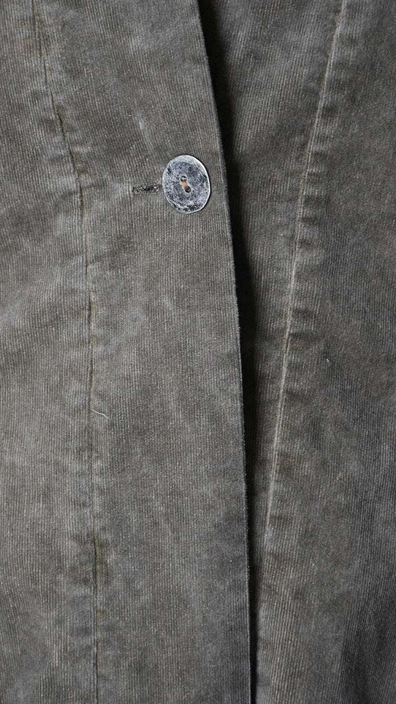 A3B SM46025 REVERSIBLE COAT Cannete Velvet & Viscose Satin Green Tuscany