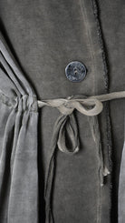 A39B SM461 CARDIGAN Over Cotton Fleece & Viscose Green Tuscany - Grey