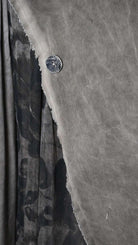 A39B SM46425 Asymmetrical Cotton & Viscose Gabardine GILET Green Tuscany - Grey