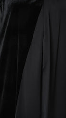 A39B SM46625 DRESS Chenille & Viscose Satin Black