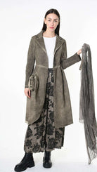 A39B SM47625 JACKET Gabardine & Viscose Silk Green Tuscany