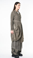 A39B SM47625 JACKET Gabardine & Viscose Silk Green Tuscany