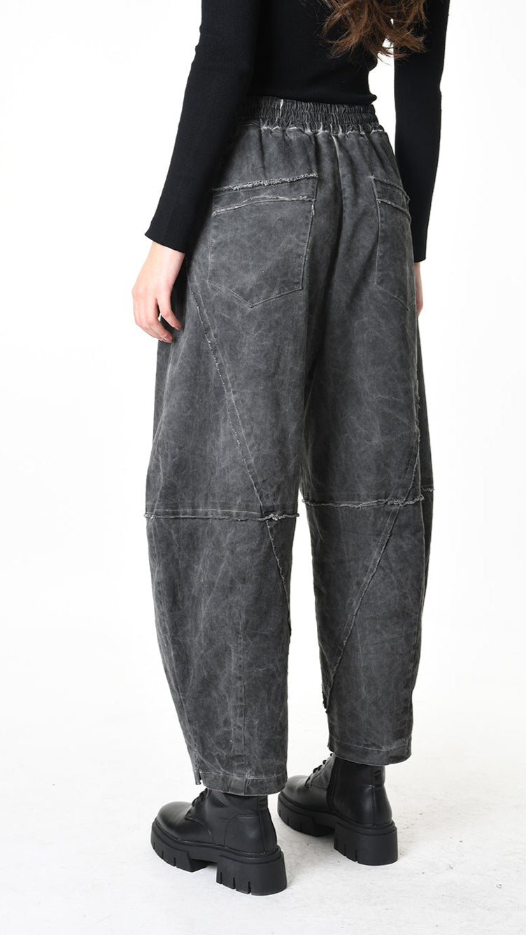 A39B SM52425 TROUSER Gabardine Green Tuscany - Grey