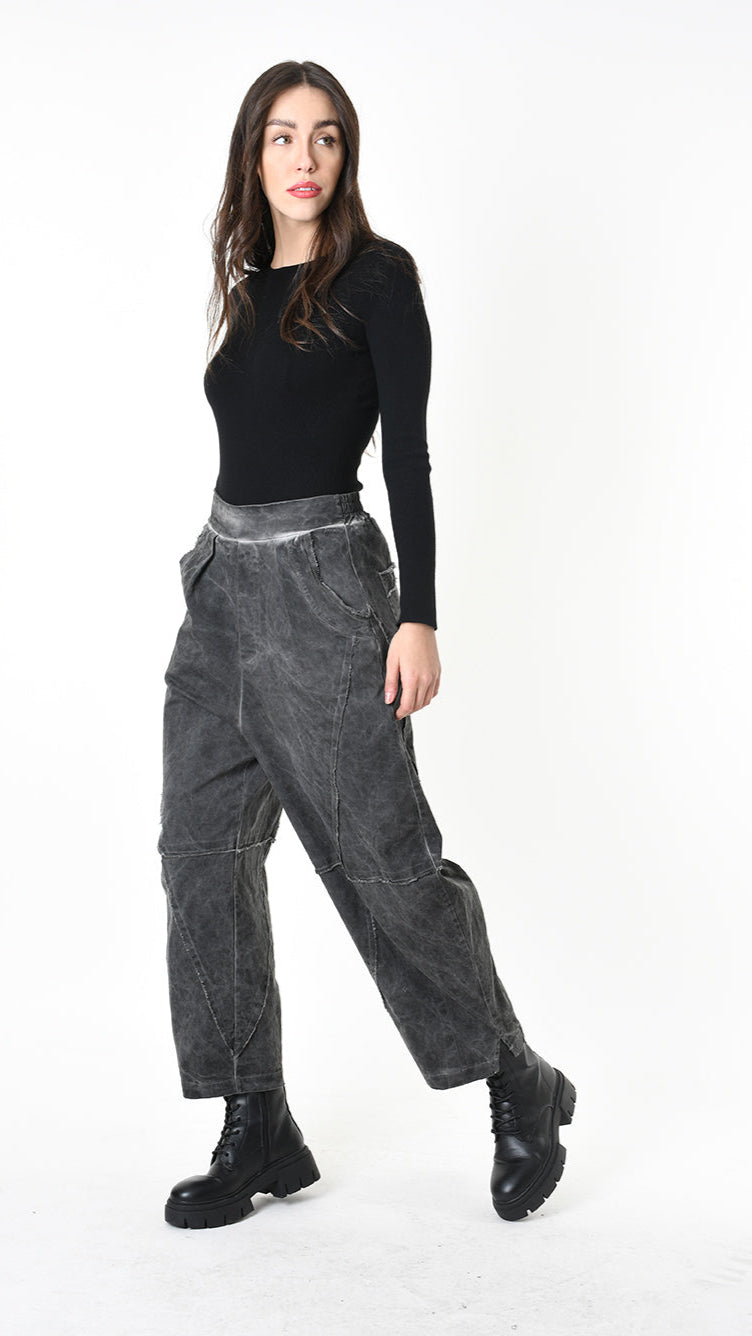 A39B SM52425 TROUSER Gabardine Green Tuscany - Grey