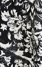 A3 4B LW54923 BLACK WHITE Floral Jacquard Asymmetric Dress