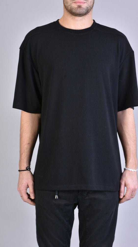 A32 ZX98LA23 Oversize Black Knitted T-Shirt 59 T-Shirt t-shirts for men XAGON TEPHRA
