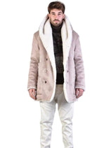A32P TRECKXA23 SAND Faux Shearling Coat