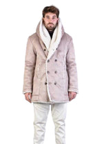A32P TRECKXA23 SAND Faux Shearling Coat